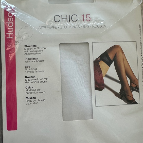 1 LOT of 4 pairs of stockings, Levee, Ergee, and Hudson, multiple colors - Picture 6 of 6